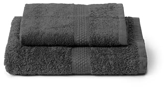 Caleffi Set 2 Asciugamani Viso e Ospite 40x60 + 55x100 cm 100% Cotone