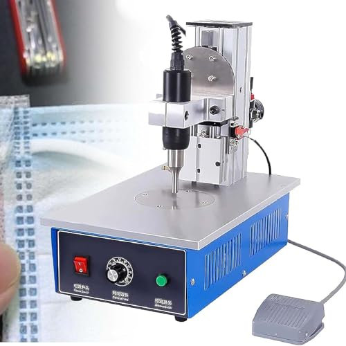 Saldatore portatile ad ultrasuoni in plastica con pedale elettronico per tessuti non tessuti e nylon rivettatura e saldatura a punti