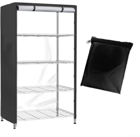 PVC-Netz-Aufbewahrungsabdeckung, Aufbewahrungsregalabdeckung für Regale, 48 L x 18 B x 72 H, wasserabweisend für einfachen Zugang zu verstauten Gegenständen