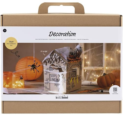 Maxi Craft Kit Decoration - Haunted House - Black - Light Brown - Orange - 1 Pack