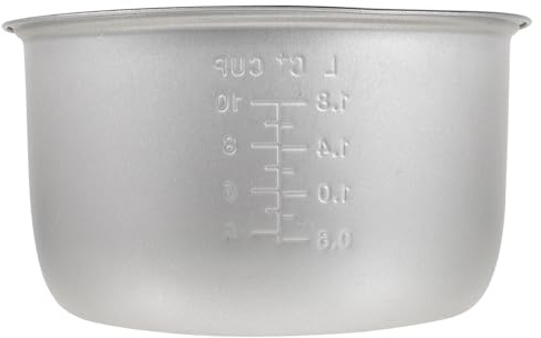 Mikinona Olla Interior para Arrocera de 4l en Aleación de Aluminio, Plata | Diseño Multifuncional, Protección Térmica y Resistencia al Desgaste, para Cocina Doméstica, Uso Diario y Repuesto