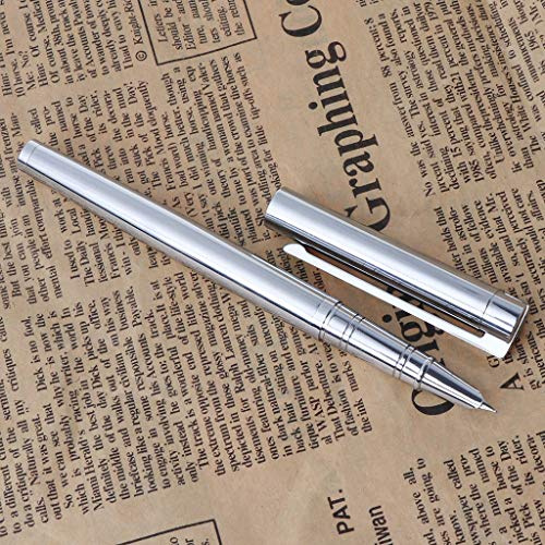Jinhao 126 Executive Complete Silver Fine Hooded Nib Fountain Pen Pens for Writing Set Black Gifts Refillable Sets for Writing Men Fine Kids Refillable Calligraphy Disposable Cross