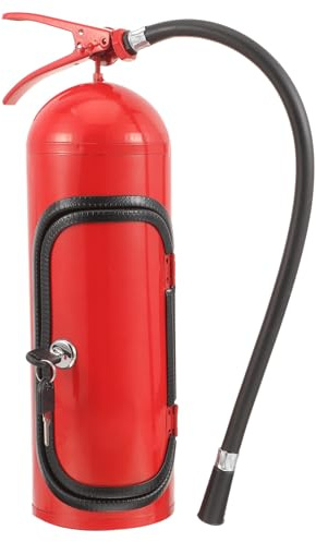 PLAFOPE Iron and Material Wine Bottle Holder Fire Extinguisher Shaped with Spacious Interior for Business and Reunion Drinks Storage