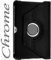 Seluxion - Housse Coque Etui Anneau Style Chrome pour Samsung Galaxy Tab 2 10.1 P5100 / P5110 avec Rotation 360 Degrés Couleur Noir