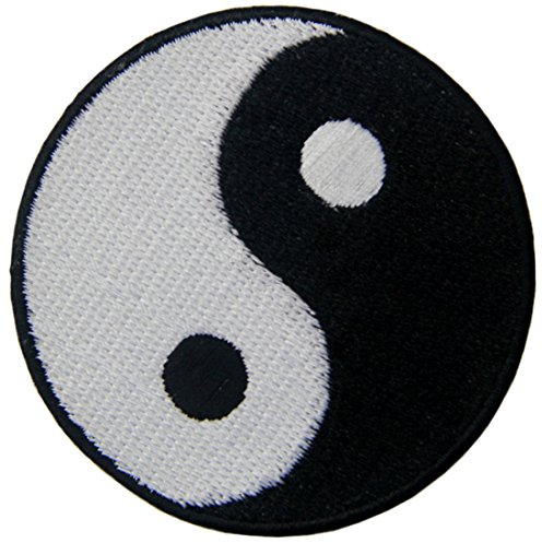 Yin Yang Taoism Besticktes Eisen Auf Nähen Auf Flecken