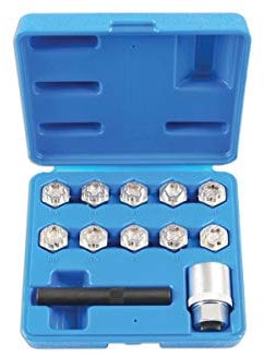 ToolHub 9882 Mercedes Master Locking Wheel Nut Key Set 12 Pieces for Alloy Wheels
