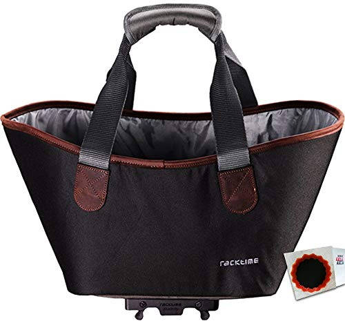 Racktime Agnetha Gepäcktrager Tasche Kohl schwarz + SCHLAUCHFLICKEN
