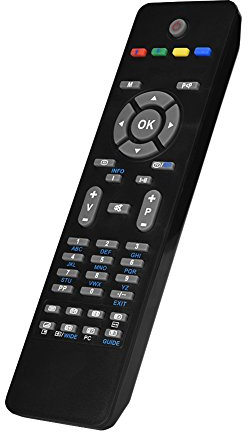 Tosuny Telecomando universale Smart TV RC1205 per Hitachi, Telecomando sostitutivo per TV LCD Smart LED, Nero
