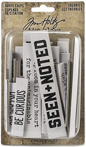 Idea-Ology Chipboard Quote Chips 47/Pkg-Theories TH94045