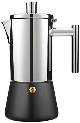 DYB Moke e caffettiere Moka Pot Induction Italian Coffee Caffettiera Concentrato Domestico Rendere l'elettrodomestico in Acciaio Inox (Color : A)