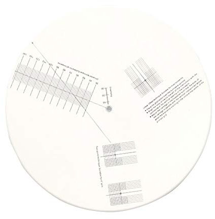 Acrylic Turntable Mat Cartridge Alignment Protractor Phonograph Cartridge Alignment Tool Anti-sliding LP Vinyl Record Pickup Calibration Plate for Turntable Accessor