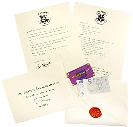 Carta Hogwarts personalizada Español Harry Potter