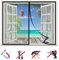 Zanzariera Magnetica Finestra, Rete Tenda Anti-Zanzare Porta Auto Chiusura, Facile da Installare, Per Corrido Porta Finestra-Black-A|| 31x31inch(80x80cm)