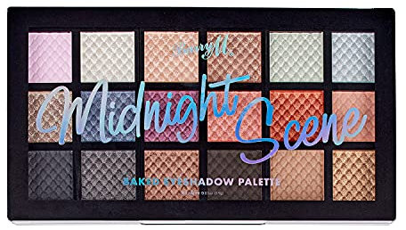 Baked Lidschatten-Palette, Midnight Scene, 18 matte und schimmernde Farbtöne