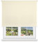 HOME MERCURY - Estor Enrollable translúcido Liso (135x180 cm, Beige)