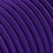 Fil Électrique Tissu Violet 2x0,75mm² - Câble Électrique Textile de Qualité