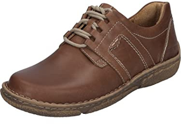 Josef Seibel Damen Bequemschuhe Neele 44,Weite G (Normal),Wechselfußbett,Komfortschuhe,Halbschuhe,schnürschuhe,schnürer,braun,36 EU