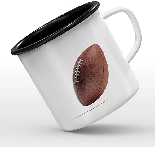 Mygoodprice MUG tasse émaillée au motif Ballon Foot US