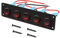 RUNCCI-YUN 12V pannello interruttore,Pulsante Interruttore Rotondo,12-24V 5 Gruppi Pannello interruttori a levetta LED,Pannello Interruttori a Bilanciere per Auto, Barca, Camion (Rosso)