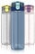 BOZ BPA Bouteille D'eau en Plastique Gratuite Avec Couvercle De Paille, 600 Ml / 20 Oz, Bouteille D'eau De Voyage À L'épreuve De Fuite, Avec Poignée De Transport Facile (Bleu)