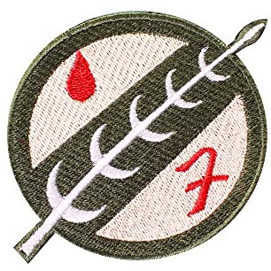Boba Fett Leaf Circle Superhero Embroidered Iron on Patch Sew on Badge Applique for Clothes 9CM X 6.5CM