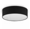 youngDECO® MINI Deckenlampe Schwarz Ø28 cm - Deckenleuchte Rund 2 x E27 - Baumwollstoff Lampenschirm - Lampe Schlafzimmer, Wohnzimmer, Kinderzimmer und Küche (Ohne Glühbirne)