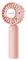 SMARTDEVIL Portable Handheld Fan, Dual Motors Powerful Hand Held Fan, Cute Design 3 Speed Mini Makeup Eyelash Fan, 2000mAh Personal Hand Fan for Girls Women Kids Outdoor Travelling Office Home (Pink)