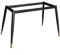 Pieds de Table Rectangulaires,Pied de Bureau Moderne avec Ventouses,Pieds de Meubles de Table à Manger Cuisine,Cadre de Bureau en Métal,pour Marbre,Verre,Plateau en Bois (145x65x72cm,Black+Gold)
