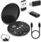 SANDALFON Kit de Adaptadores Múltiples USB, Adaptador Multifuncional Caja de Almacenamiento, Cable de Datos para Dispositivos del Rayo, USB-C y Micro-USB Cable Universal Transferencia Que necesites
