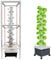 ANYURAN Tower Garden Hydrokultur-Anbausystem, 15 Etagen 45 Löcher Aquaponik-Anbausystem, Gemüsepflanzenturm-Geschenk für Gartenliebhaber,with Light