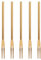 Glomora 5Pcs forchetta da dessert, Forchette da Frutta in Acciaio Inossidabile Per Feste E Viaggi, Forchette Lumaca a 2 Punte Per Antipasti, Cocktail E Insalate