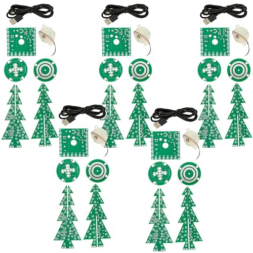 AZDelivery 5x DIY LED Weihnachtsbaum Kit: Weihnachtsbaum Elektronik Bausatz zum Löten - Lötbausatz für einen drehenden Weihnachtsbaum mit LEDs und USB-Anschluss parent