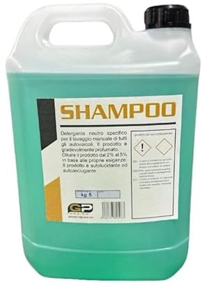 SHAMPOO DETERGENTE AUTOASCIUGANTE 5 KG PER CARROZZERIA AUTO CAMION MOTO