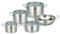 ELO Kochtopf-Set - Edelstahl - mit Glasdeckel - 5-teilig