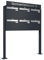 Frabox Briefkastenanlage 6fach Briefkasten personalisiert freistehend XXL Standbriefkasten RAL 7016 Postkasten zum Aufschrauben anthrazit-grau Mehrfamilienhaus ohne Zeitungsfach Made in Germany LUIS