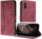 JayModCase Handyhülle Kompatibel mit Xiaomi Redmi 9A, Flip PU Wallet Schutzhülle mit [1 Stück Schutzfolie] Kartenfach Magnetverschluss Ständer Hülle für Redmi 9A (Rot)