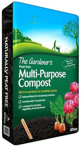 Indigo® Garden Multipurpose Compost 40L x 2 – Peat-Free Growing Medium for Vegetables, Plants & Fruits (80L Total)