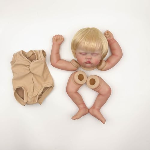 Pinky Reborn 19 Pulgadas Kit De Pintura Muñeca Reborn Realista Muñeca Bebes DIY Muñeca