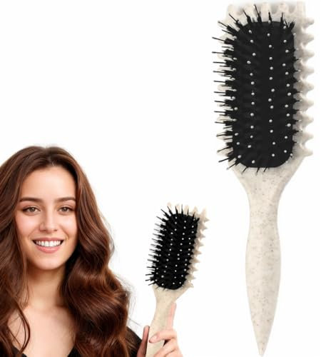 Maxmana Secret Lockendefinierende Bürste, lockige Styling-Haarbürste zum Entwirren, Kämmen, Formen und Definieren von Locken, für Frauen und Männer, weniger Ziehen, reduziert Ziehen und Trennung
