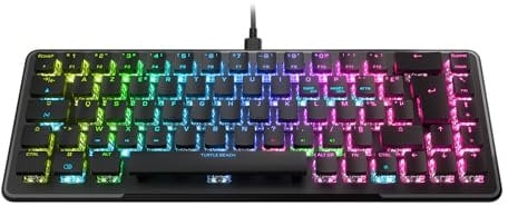 Turtle Beach Vulcan II Mini – Clavier Gaming Optique 65% avec éclairage RGB Personnalisable, Technologie de Duplication de Boutons, Plaque en Aluminium - Noir