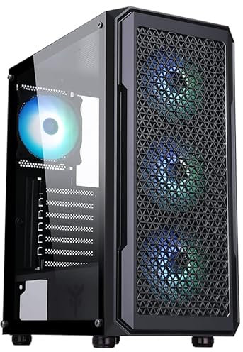Golook PC Gaming Londra - Ryzen 5 5600G / 32GB RAM / 1TB NVME M.2 / Grafica Integrata RX Vega 7 / B550 / 5 Ventole Raffreddamento - Computer Fisso