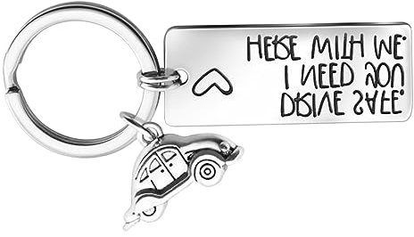 SOIMISS Car Key Pendant Keyring Ornament for Fathers Day Rustproof Key Holder Car Keyring for Decor