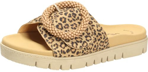 Gabor Damen Pantoletten, Frauen Slipper,Best Fitting,Backless Slipper,Mules,Gartenschuhe,Sommerschuhe,sommerclogs,Sandalen,Natur,38 EU / 5 UK