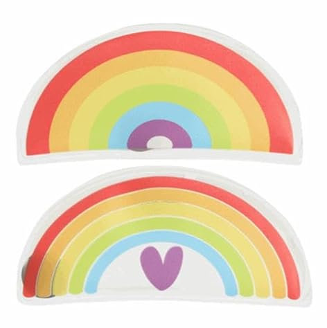 Taschenwärmer Handwärmer Regenbogen 2 Stück