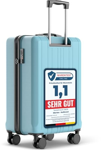 Wertes Koffer Mittel 67cm - 60L - TSA Schloss Hartschalen Koffer mit Doppelrollen, Reisekoffer & Trolleys, Reisekoffer mit Rollen