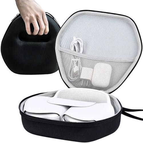 MINGZE Headphone Case, Compatible Brands Portable Headphones Wireless Bluetooth Headphones Universal Brand, Earphone Hard Case Travel Bag, Travel Protective Cover Storage Bag