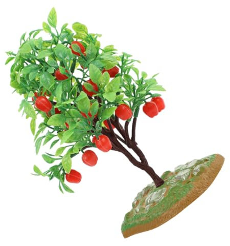 Garneck Apfelbaum-Modell Modellbäume Landschafts-Sandtischmodell Miniaturbäume zum Basteln kleine Kuchendeckel mit Palmen Miniatur -Dinge Architekturzubehör Bäume basteln Plastik