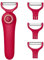 3-in-1 Electric Peeler | Auto Blade for Fruits/Vegetables | 3 Interchangeable Blades | USB Charging,Battery Capacity 1500 mAh | Kitchen, Travel, Camping (PL907-RED)
