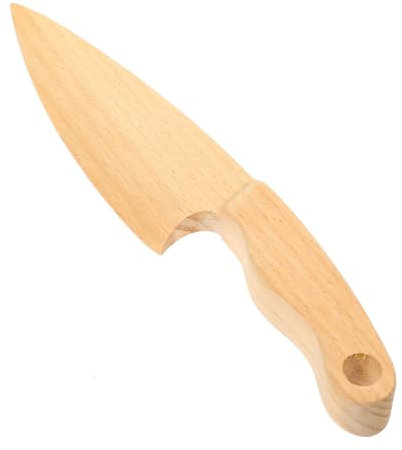 Toddmomy Couteau Bois pour Garçon Fille de Cuisine Simulé Ustensile de Découpe Sécurisé pour Fruits pour Petits Chefs