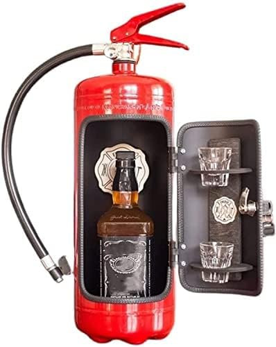 Mini Bar extincteur Fantaisie en Forme d'extincteur - Décoration en Forme d'extincteur - pour Amateurs de Whisky, Pompier, Fait à la Main